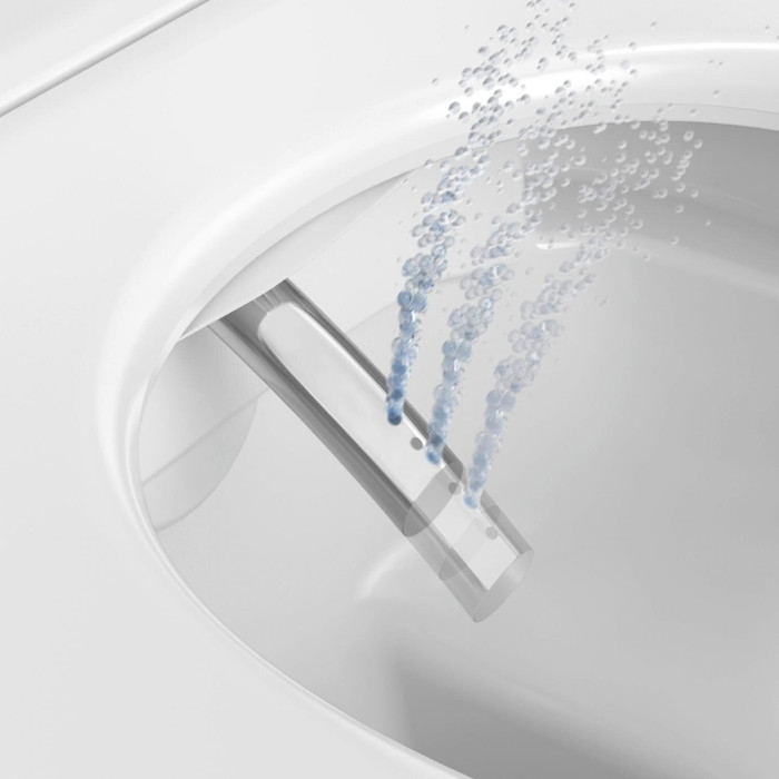 Hanging unit with bidet function DURAVIT SensoWash D-Neo Compact with soft-closing lid