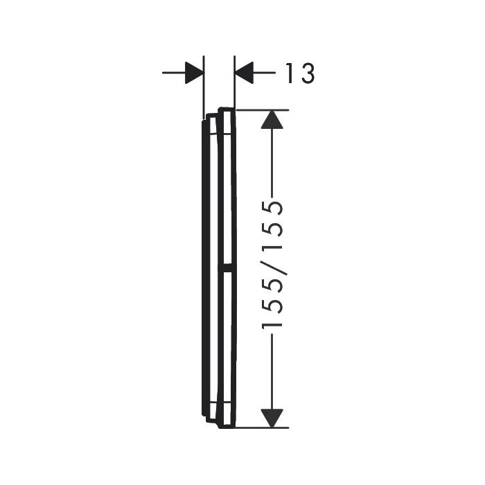 Potinkinis termostatiskais ūdens maisītājs HANSGROHE ShowerSelect Comfort Q 3 funkcijas, 15587140