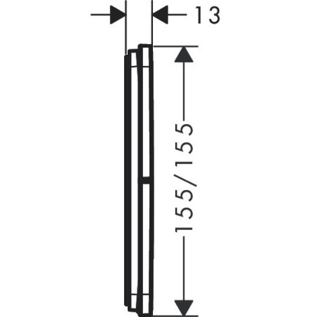 Potinkinis termostatiskais ūdens maisītājs HANSGROHE ShowerSelect Comfort E 1 funkcijas, 15574140