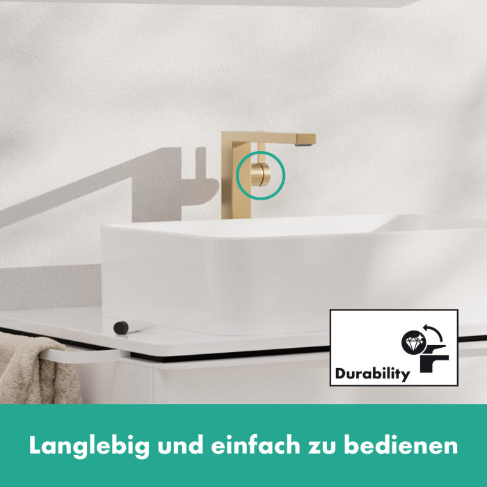 Washbasin mixer with bottom valve HANSGROHE Tecturis E 240, 73070140