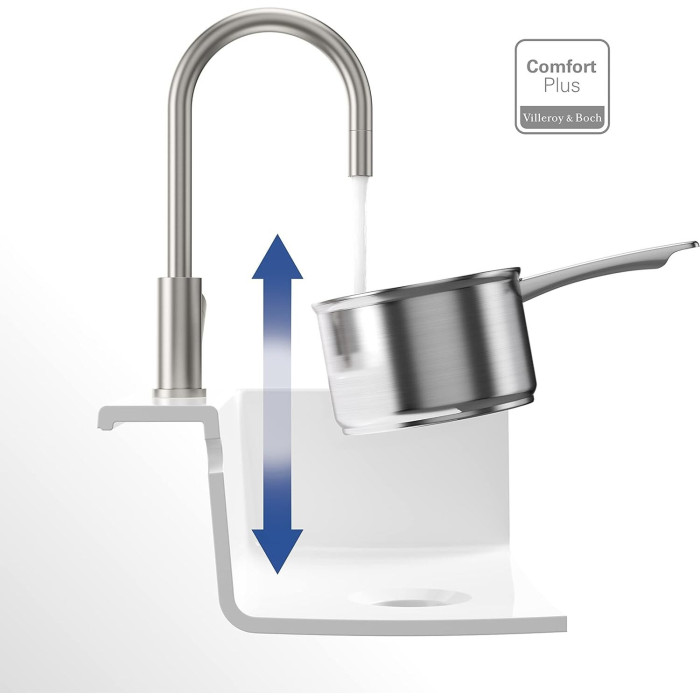 Sink mixer with pull-out spray VILLEROY&BOCH Umbrella Flex, 925400LC