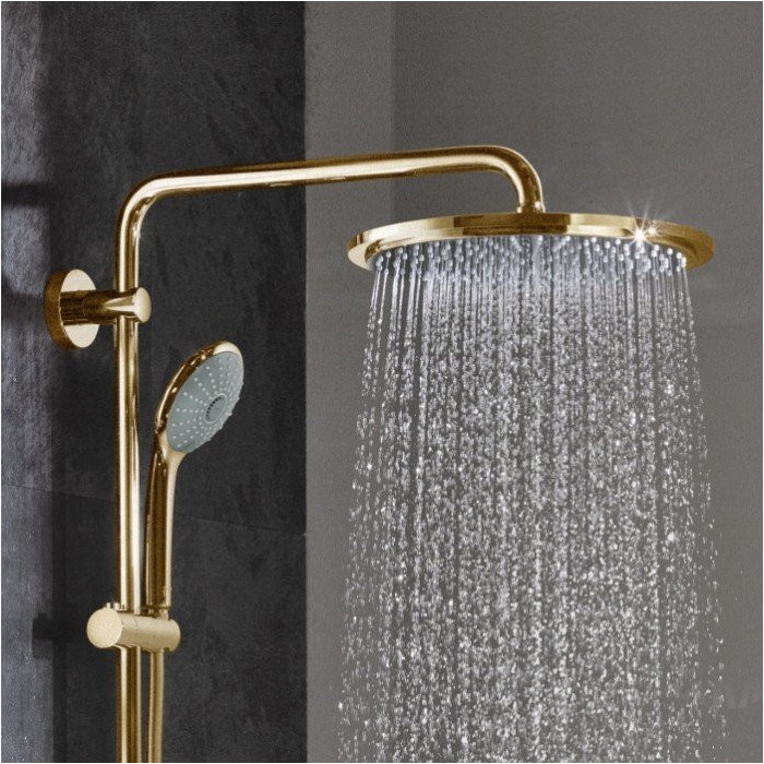 GROHE Euphoria 310 thermostatic bath-shower system with Euphoria 110 hand shower massage, 26075GN0