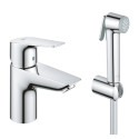 GROHE QuickFix Start Edge basin mixer with bidet shower, 23773001