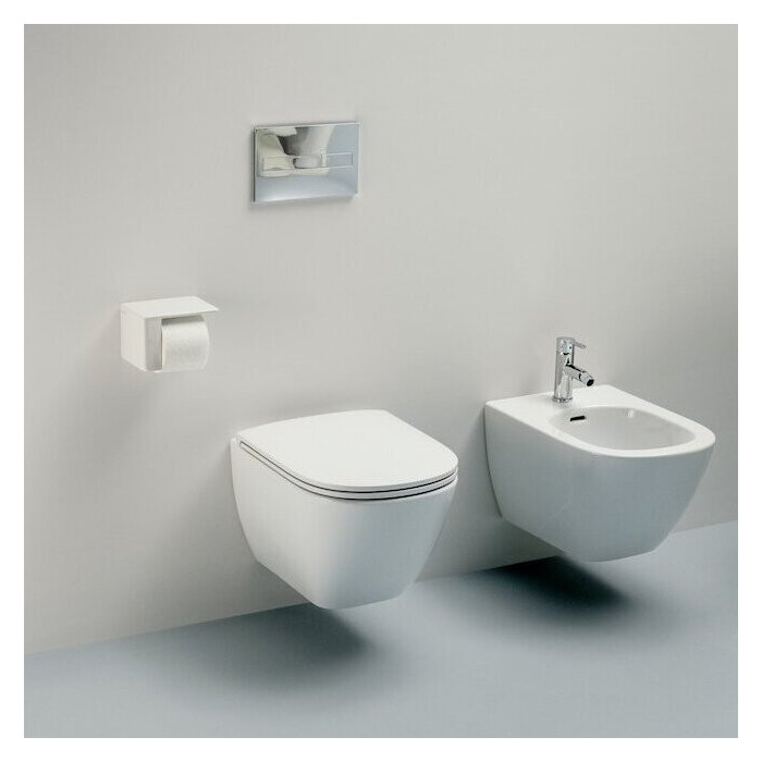 Hanging toilet LAUFEN Lua Advanced Rimless with Slim SoftClose seat and LCC coating