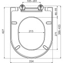 RAVAK Uni Chrome soft-closing toilet seat, X01549