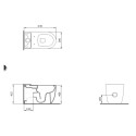 Bocchi Venezia Rimless toilet with soft-closing seat