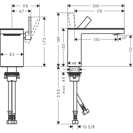 AXOR MyEdition 110 basin mixer, 47030000