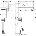 AXOR MyEdition 110 sink mixer, 47030670