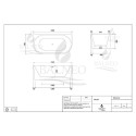 Acrylic freestanding bathtub BALNEO Viva, 150 x 75 cm, 0101010102-1