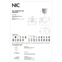 Pakabināms tualetes pods NIC dizains Pin Rimless ar mīksto aizvēršanas vāku, 001709
