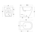 Piekaramā bidē NIC Design Pin, 001706