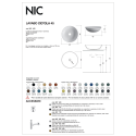 Sink-bowl NIC design Ciotola 45 H14, 001483