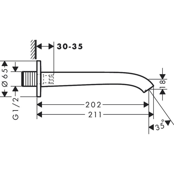 Snapas vannām HANSGROHE Vivenis, 75410700