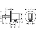 Built-in thermostatic shower set HANSGROHE SET1