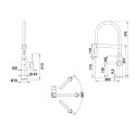 Кухонный смеситель с гибким шлангом BLANCO Sonea-S Flexo, 526616