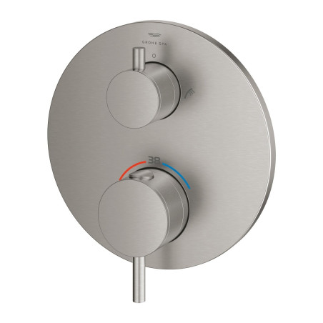 Potinkinis termostatiskais dušš maisītājs GROHE Atrio 2 izejas, supersteel, 24358DC0