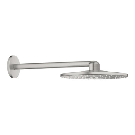 Stacionārā dušas galva ar turētāju GROHE Rainshower SmartActive 310 mm 2jet, supersteel, 26475DC0