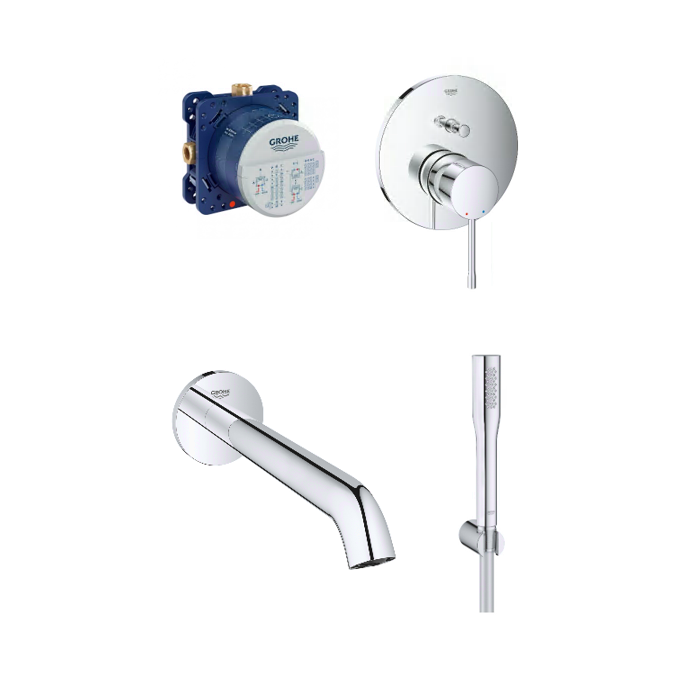 GROHE Essence New 221 mm built-in bath set