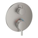 Potinkinis termostatiskais vannas maisītājs GROHE Atrio 2 izejas, supersteel, 24359DC0