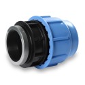 Plastic screw connection for PE pipe SAB 110 x 4"" in the middle