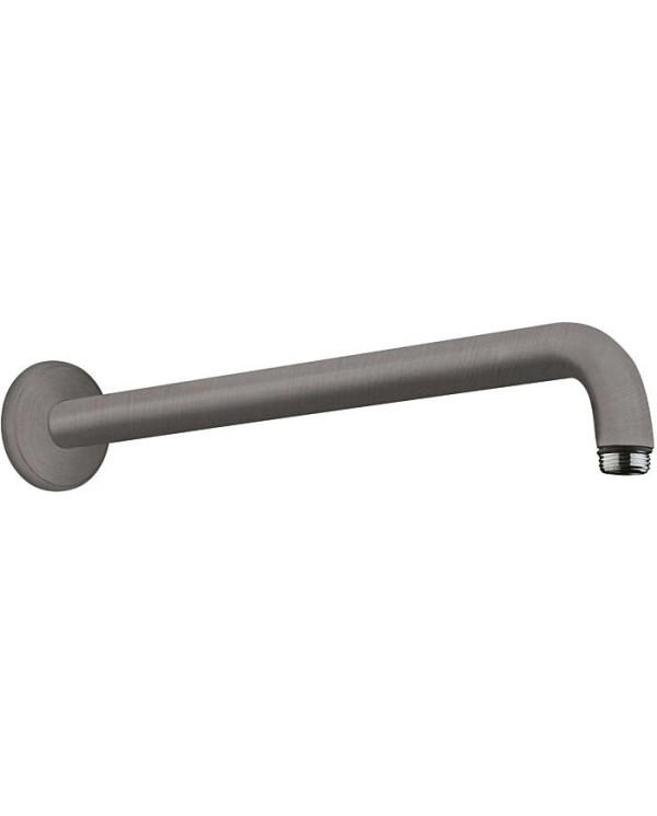 Shower head holder from the wall HANSGROHE 38.9 cm, Brushed Black Chrome, 27413340