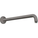 Dušas galvas turētājs no sienas HANSGROHE 38,9 cm, Brushed Black Chrome, 27413340