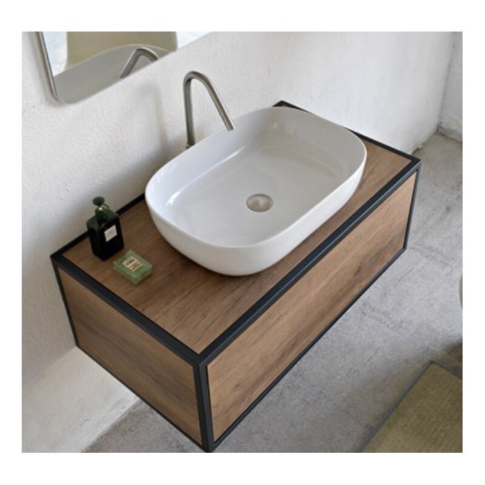 SCARABEO Glam sink-bowl 560 x 390 mm, white