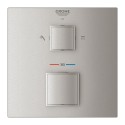 Potinkinis termostatiskais dušš maisītājs GROHE Grohtherm Cube 2 izejas, supersteel, 24154DC0