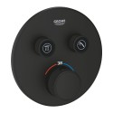 Встраиваемый термостатический смеситель для душа GROHE Grohtherm SmartControl на 2 выхода, phantom black, 29507KF0