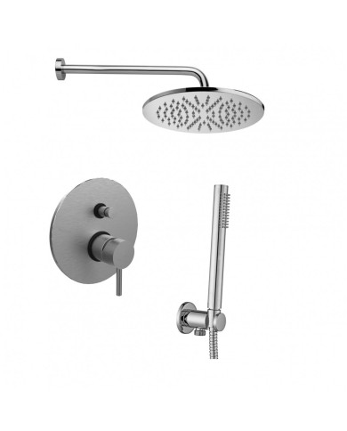 Potinkinā dušas sistēma PAFFONI Light (brūnā niķeļa), LIG015ST+ZSOF034ST+ZSOF074ST+ZDUP094ST