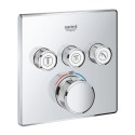 Potinkinis termostatiskais vannas-dušš maisītājs GROHE Grohtherm SmartControl 3 izejas, hroms, 29126000