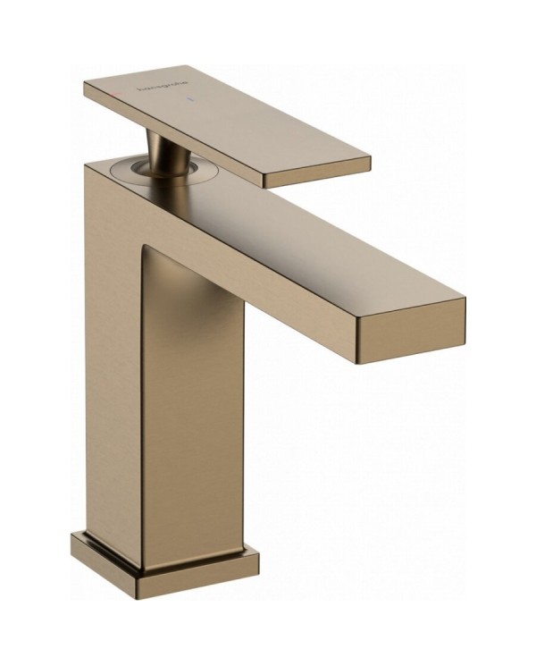 Смеситель для раковины с донным клапаном HANSGROHE Tecturis E 110, EcoSmart+ CoolStart, матовая бронза, 73014140
