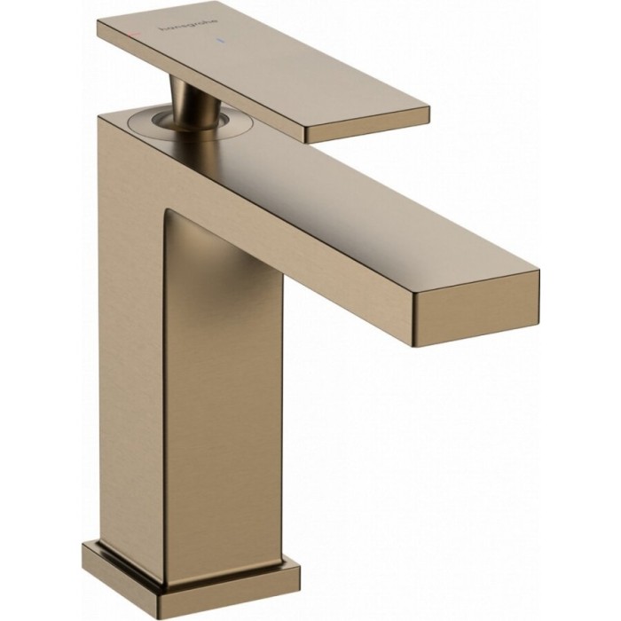 Смеситель для раковины с донным клапаном HANSGROHE Tecturis E 110, EcoSmart+ CoolStart, матовая бронза, 73014140