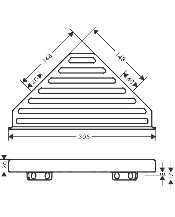 Corner shelf HANSGROHE AddStoris, 41741140