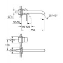 GROHE Essence 230 mm sink mixer, hard graphite, 29193A01