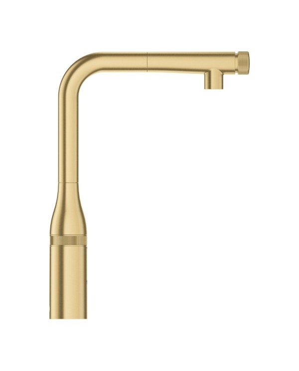Кухонный смеситель с выдвижным изливом GROHE Essence SmartControl, матовый холодный рассвет, 31615GN0