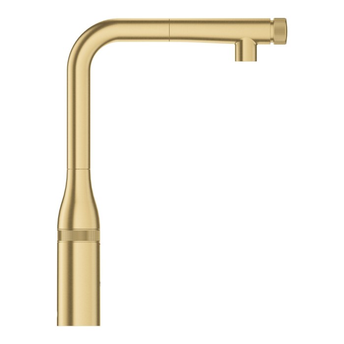 Virtuves (izlietnes) jaucējkrāns ar izvelkamu snapu GROHE Essence SmartControl, brushed cool sunrise, 31615GN0