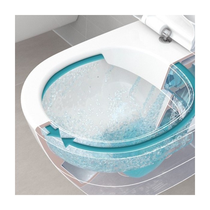 Подвесной унитаз VILLEROY & BOCH Architectura с покрытием Ceramic plus, Rimless 5684HRR1