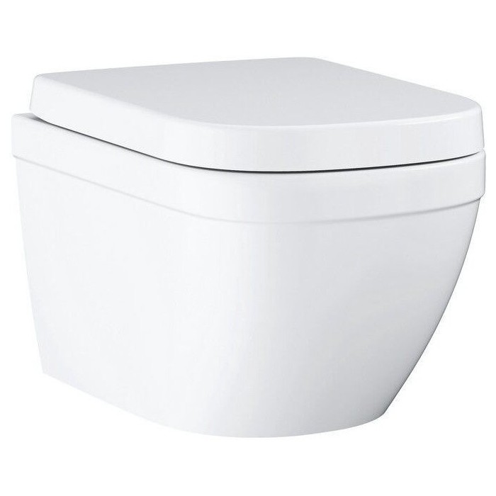 Hanging toilet GROHE Euro Ceramic Rimless Compact with seat and soft-closing lid