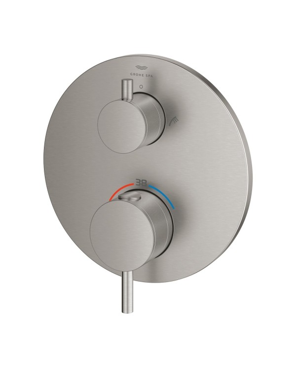 GROHE Atrio built-in thermostatic bath mixer 2 outlets, supersteel, 24359DC0