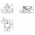 Подвесной биде IDEAL STANDARD Tesi, T457001