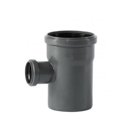 Iekšējās notekūdeņu trišakis WAVIN Optima 110 x 50/90°, pelēks