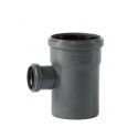 WAVIN Optima 110 x 50/90° internal sewage tee, gray
