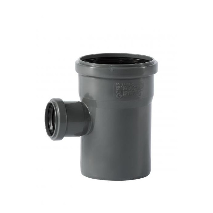 Iekšējās notekūdeņu trišakis WAVIN Optima 110 x 50/90°, pelēks