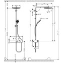 Термостатическая душевая система HANSGROHE Pulsify S 260 1jet EcoSmart, 24221140