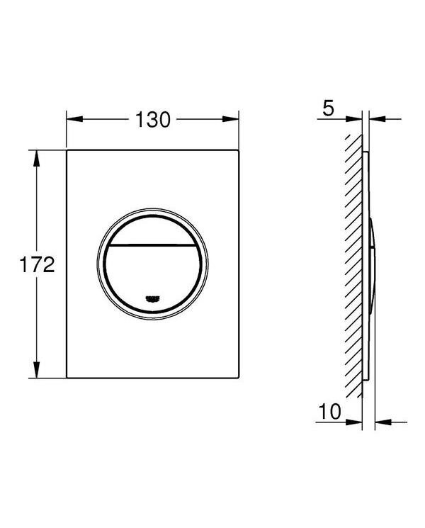 WC ūdens nolaides poga GROHE Nova Cosmopolitan S, 37601000