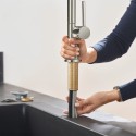 Кухонный смеситель с выдвижным шлангом HANSGROHE Talis M54 210 2jet, 72800800