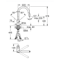 Kitchen (sink) faucet with pull-out spout GROHE Minta, 32321DC2