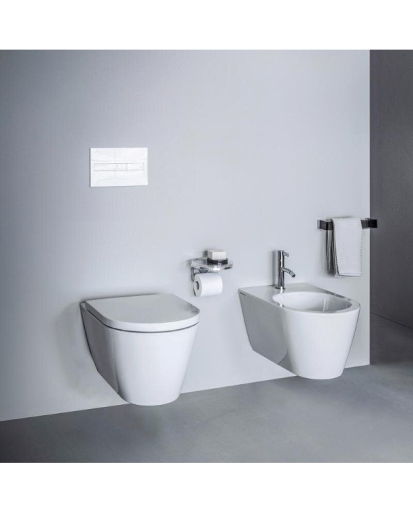 Pakabināms tualetes pods Kartell by LAUFEN Rimless ar SoftClose vāku, balta-matēta