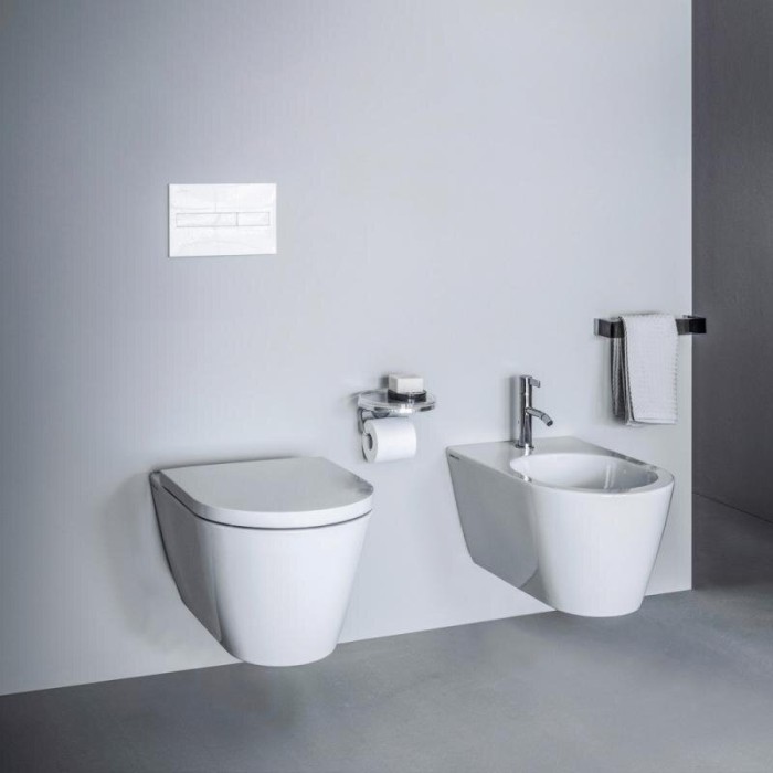 Pakabināms tualetes pods Kartell by LAUFEN Rimless ar SoftClose vāku, balta-matēta